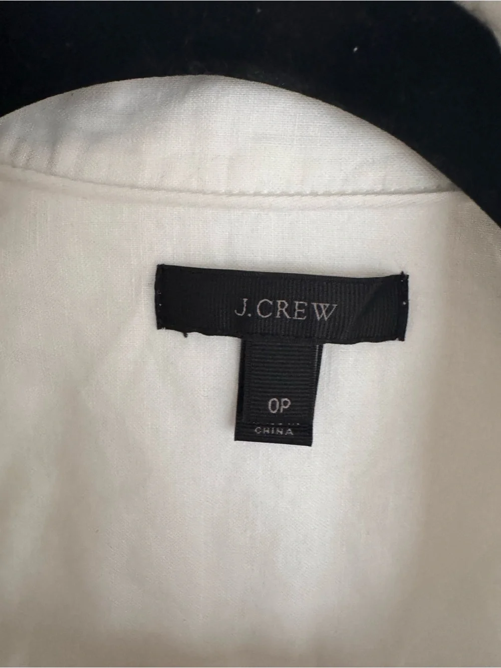 J. Crew women’s White Lightweight Button-Front Blouse